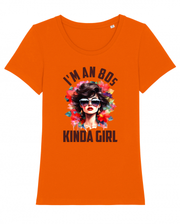 in stilul pop al anilor 80 - I am an 80s kind of girl Bright Orange