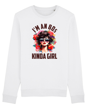 in stilul pop al anilor 80 - I am an 80s kind of girl White