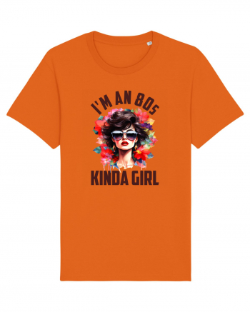in stilul pop al anilor 80 - I am an 80s kind of girl Bright Orange