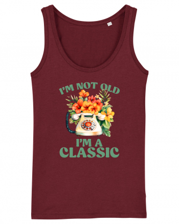 in stilul pop al anilor 80 - I am not old, I am a classic Burgundy