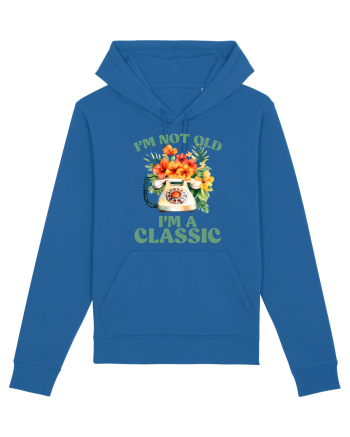in stilul pop al anilor 80 - I am not old, I am a classic Royal Blue