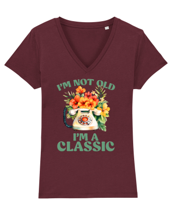 in stilul pop al anilor 80 - I am not old, I am a classic Burgundy