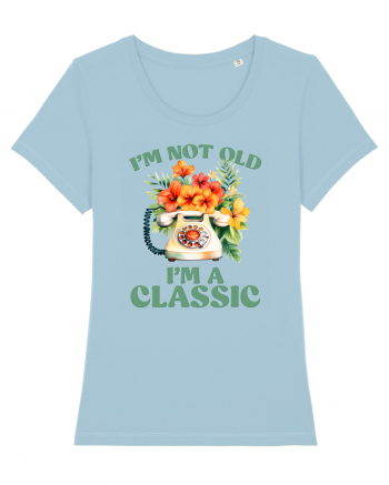 in stilul pop al anilor 80 - I am not old, I am a classic Sky Blue