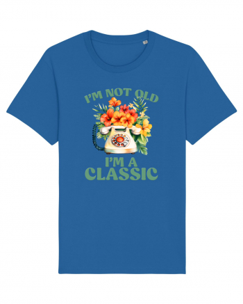 in stilul pop al anilor 80 - I am not old, I am a classic Royal Blue