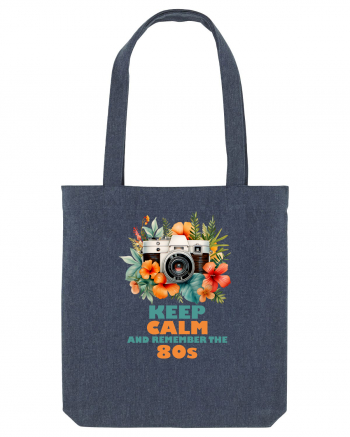 in stilul pop al anilor 80 - Keep calm and remember the 80s Midnight Blue