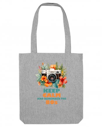 in stilul pop al anilor 80 - Keep calm and remember the 80s Heather Grey