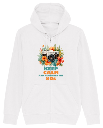 in stilul pop al anilor 80 - Keep calm and remember the 80s White