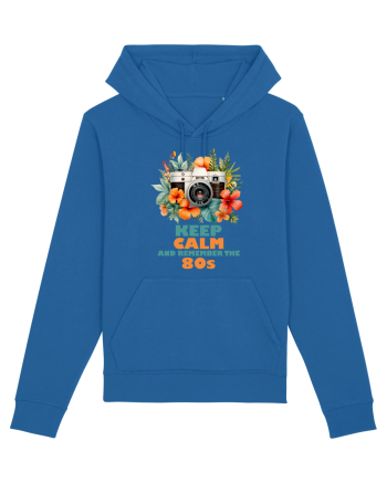 in stilul pop al anilor 80 - Keep calm and remember the 80s Royal Blue