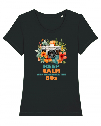 in stilul pop al anilor 80 - Keep calm and remember the 80s Black