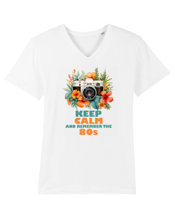 in stilul pop al anilor 80 - Keep calm and remember the 80s White