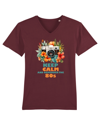 in stilul pop al anilor 80 - Keep calm and remember the 80s Burgundy