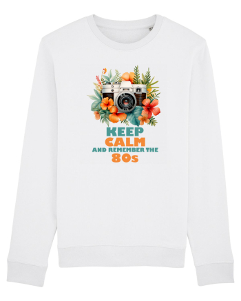 in stilul pop al anilor 80 - Keep calm and remember the 80s White