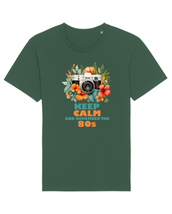 in stilul pop al anilor 80 - Keep calm and remember the 80s Bottle Green