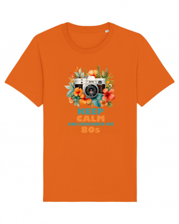 in stilul pop al anilor 80 - Keep calm and remember the 80s Bright Orange