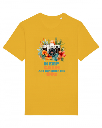 in stilul pop al anilor 80 - Keep calm and remember the 80s Spectra Yellow