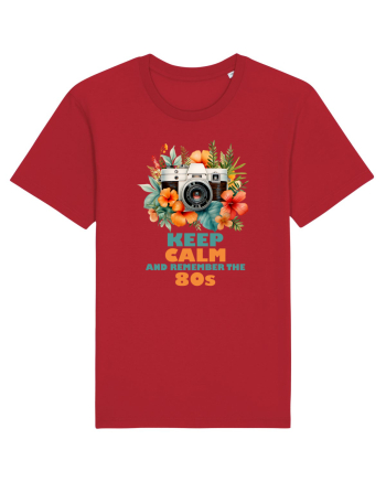 in stilul pop al anilor 80 - Keep calm and remember the 80s Red