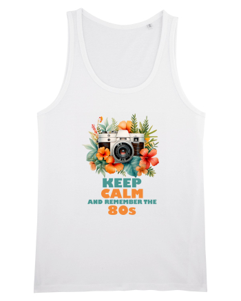 in stilul pop al anilor 80 - Keep calm and remember the 80s White
