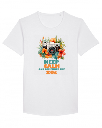 in stilul pop al anilor 80 - Keep calm and remember the 80s White
