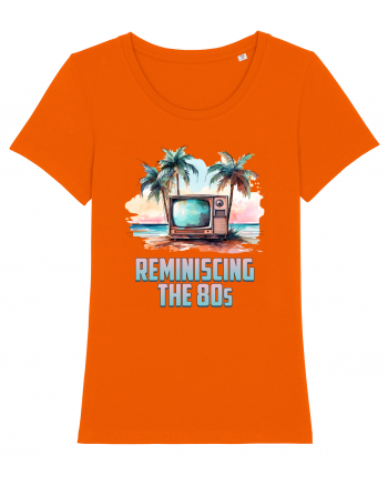 in stilul pop al anilor 80 - Reminiscing the 80s Bright Orange