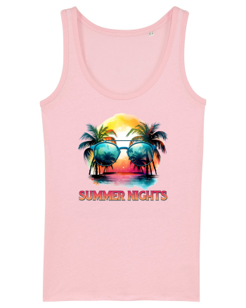 in stilul pop al anilor 80 - Summer nights Cotton Pink