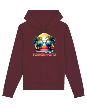 in stilul pop al anilor 80 - Summer nights Burgundy