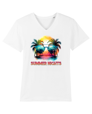 in stilul pop al anilor 80 - Summer nights White
