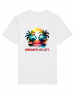 in stilul pop al anilor 80 - Summer nights Tricou mânecă scurtă Unisex Rocker