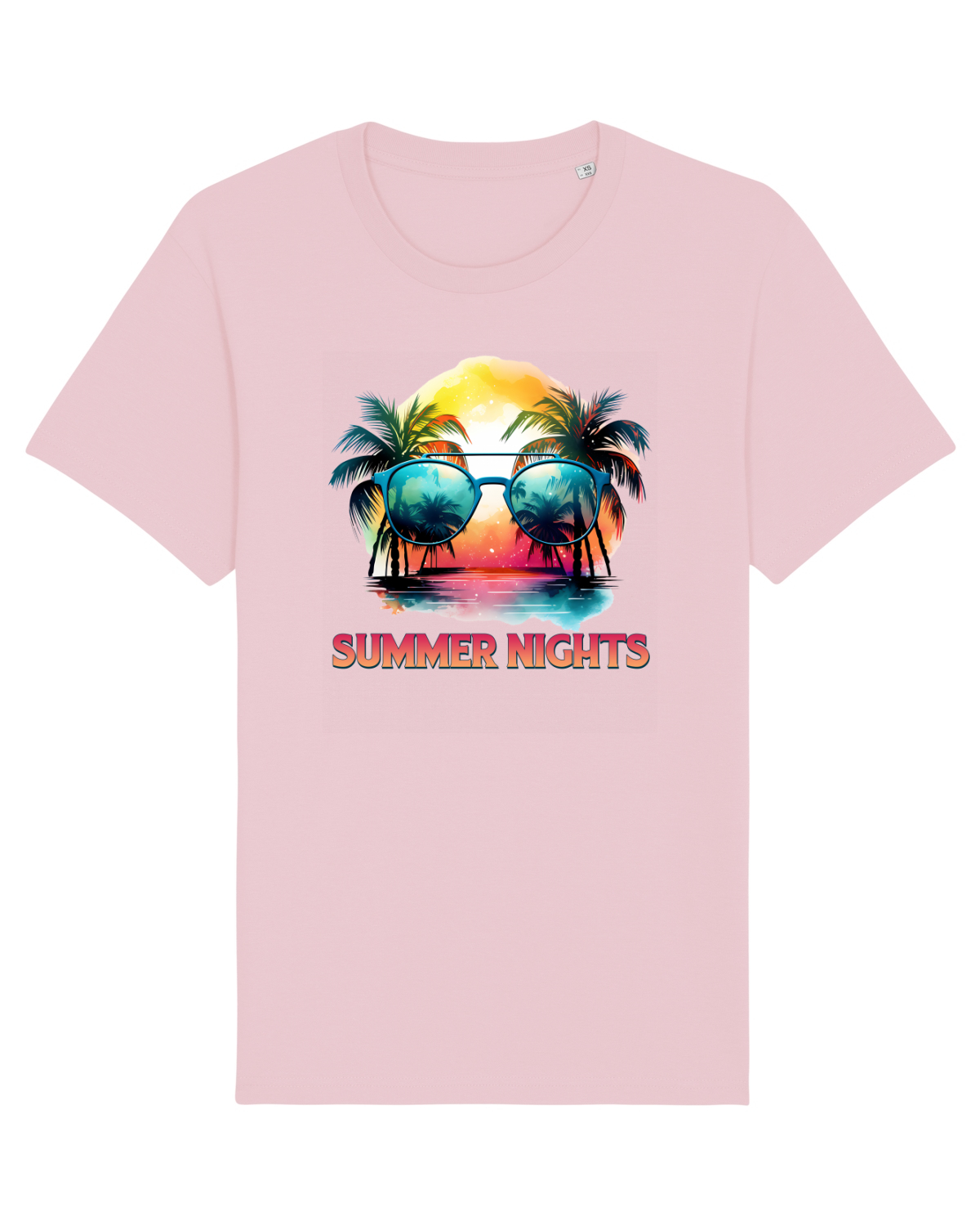 Tricou mânecă scurtă Unisex Rocker Cotton Pink