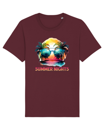 in stilul pop al anilor 80 - Summer nights Burgundy