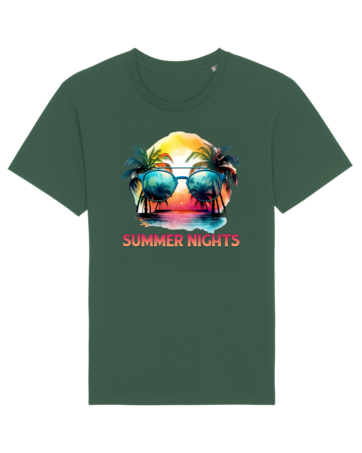 Tricou mânecă scurtă Unisex Rocker Bottle Green