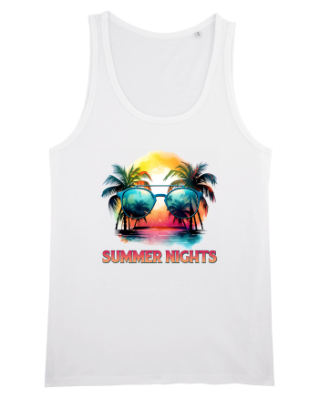 in stilul pop al anilor 80 - Summer nights White