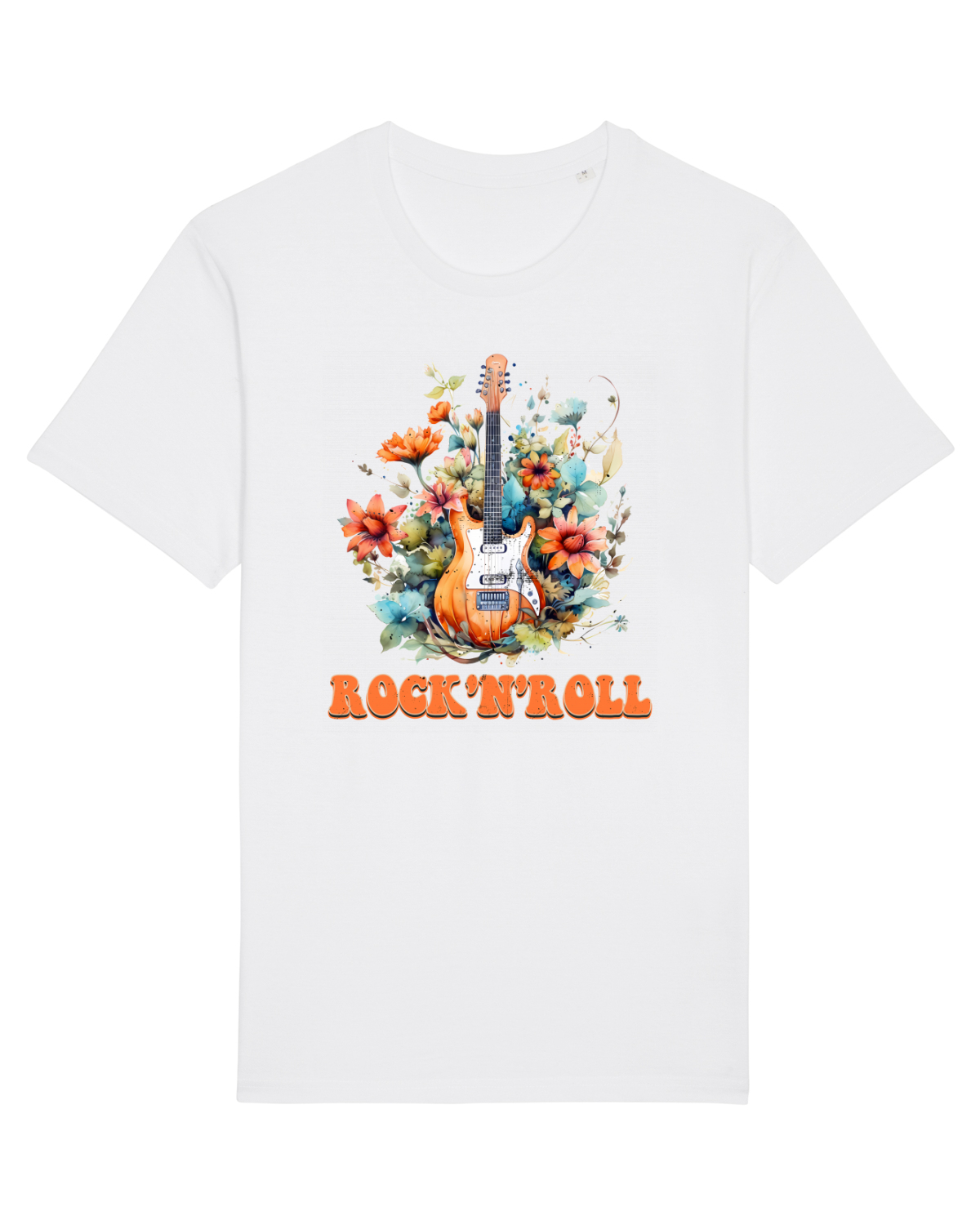 Tricou mânecă scurtă Unisex Rocker White