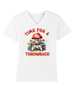 in stil retro chic - Time for a throwback Tricou mânecă scurtă guler V Bărbat Presenter