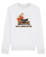 in stil retro chic - Vinyl sounds better Bluză mânecă lungă Unisex Rise