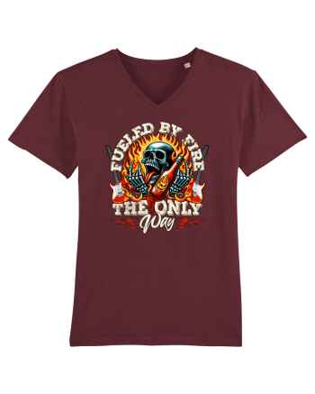 Skeleton Rocker pentru iubitorii de mâncare picantă Burgundy