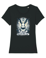 De Paste cruce ma fac Tricou mânecă scurtă guler larg fitted Damă Expresser
