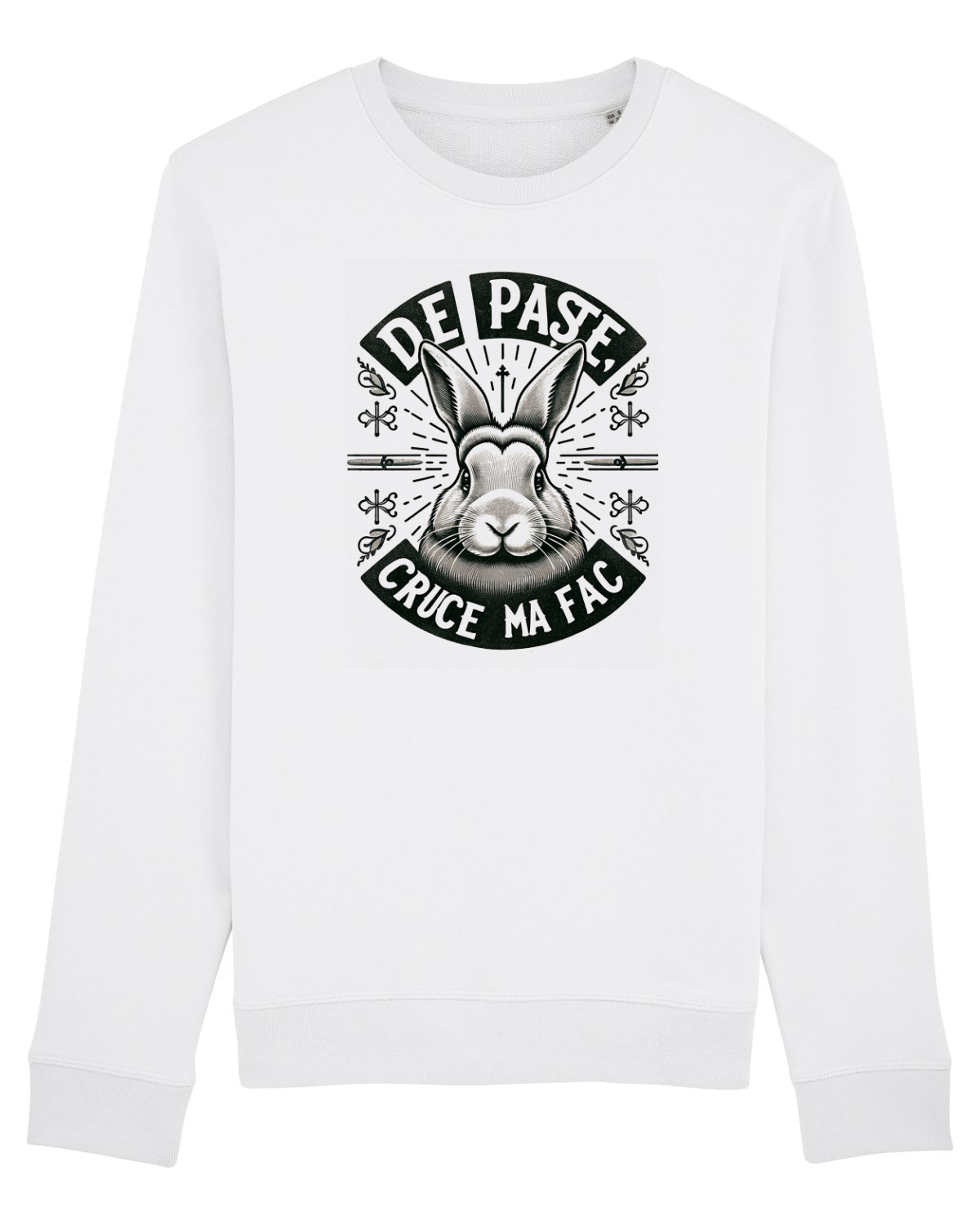 Bluză mânecă lungă Unisex Rise White