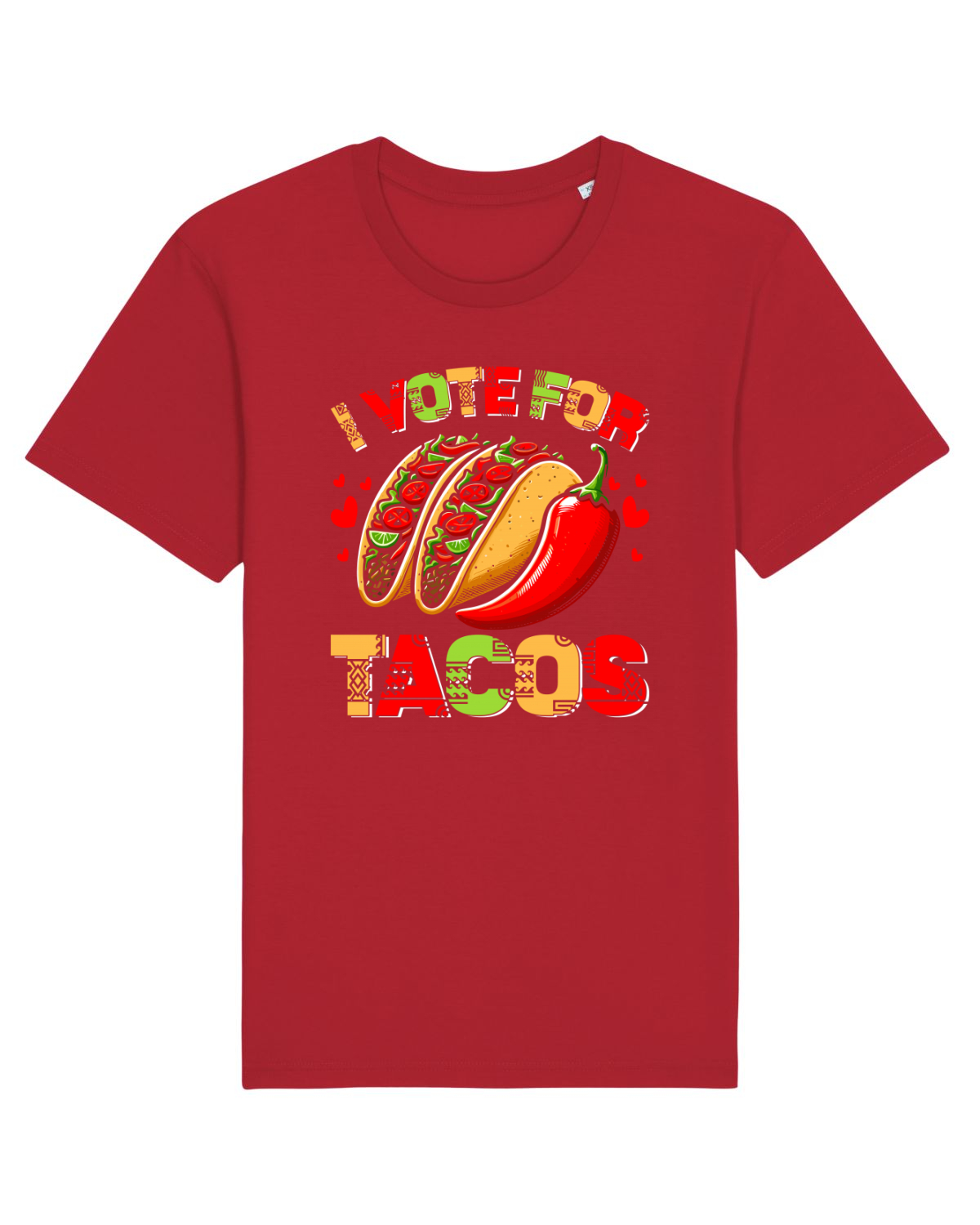 Tricou mânecă scurtă Unisex Rocker Red