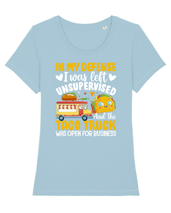 In my defense, I was left unsupervised and the taco truck was open Sky Blue