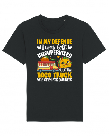 In my defense, I was left unsupervised and the taco truck was open Tricou mânecă scurtă Unisex Rocker