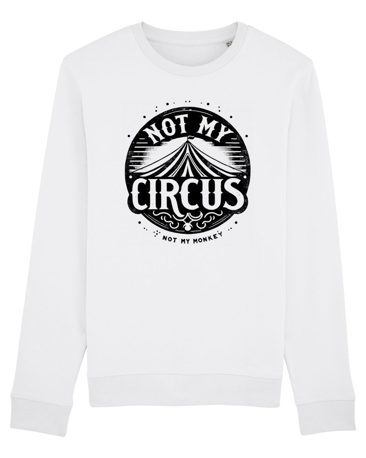 Bluză mânecă lungă Unisex Rise White