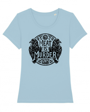 Meat is murder Sky Blue
