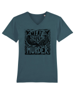Meat is murder Tricou mânecă scurtă guler V Bărbat Presenter