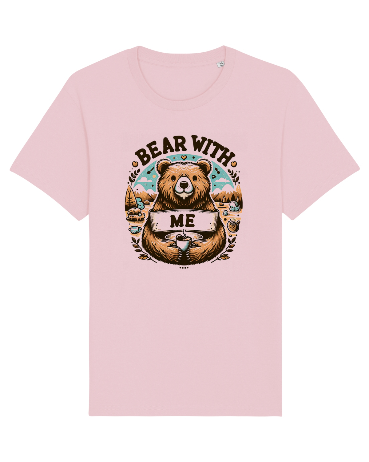 Tricou mânecă scurtă Unisex Rocker Cotton Pink