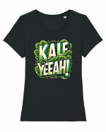 Kale Yeah! Tricou mânecă scurtă guler larg fitted Damă Expresser