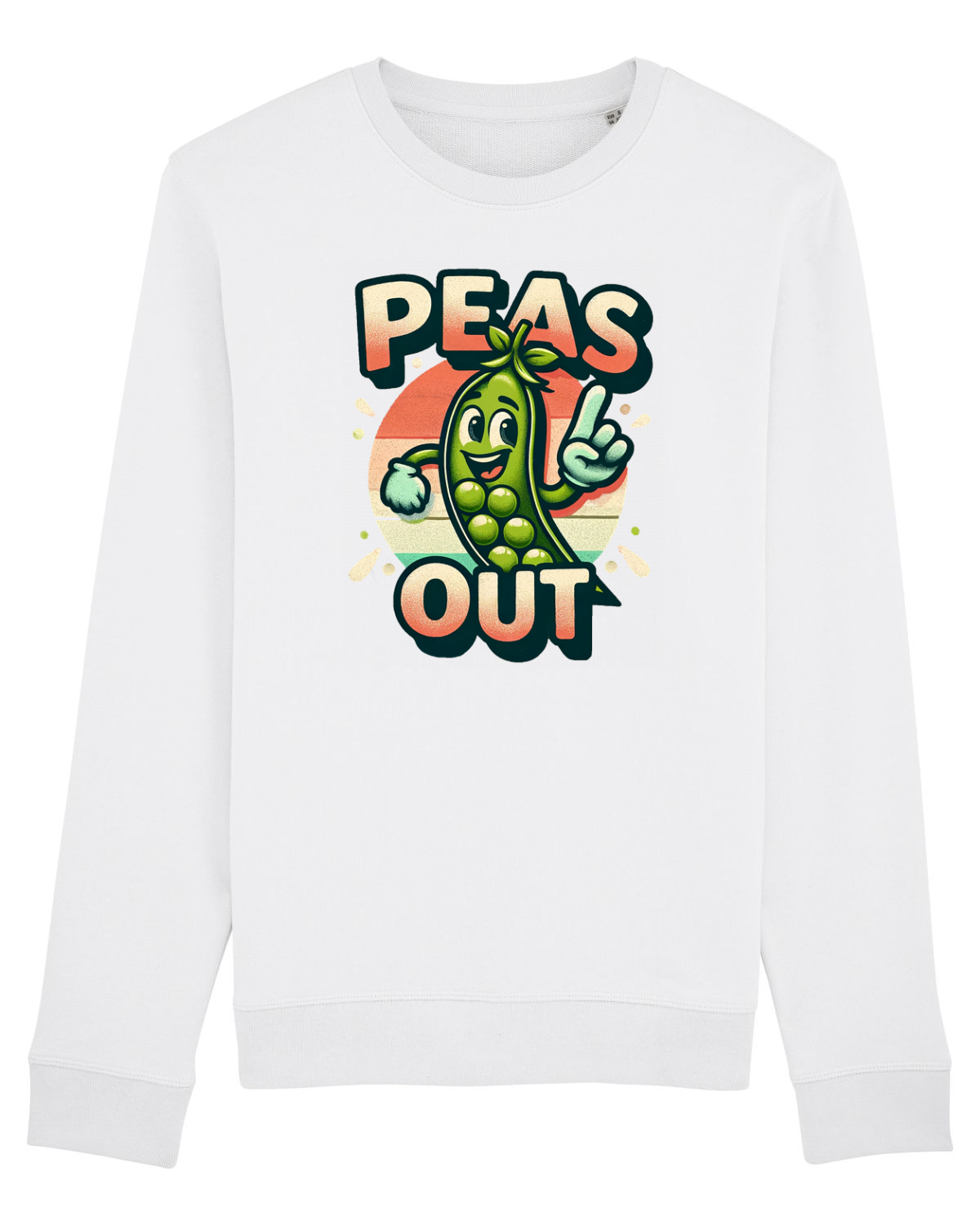 Bluză mânecă lungă Unisex Rise White