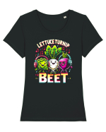 Turn up the beet Tricou mânecă scurtă guler larg fitted Damă Expresser