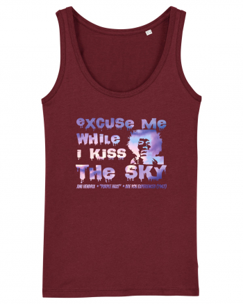 EXCUSE ME WHILE I KISS THE SKY - Jimi Hendrix Burgundy