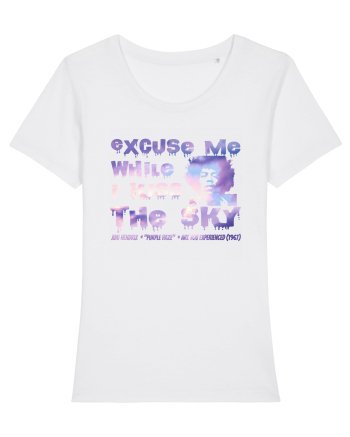 EXCUSE ME WHILE I KISS THE SKY - Jimi Hendrix White