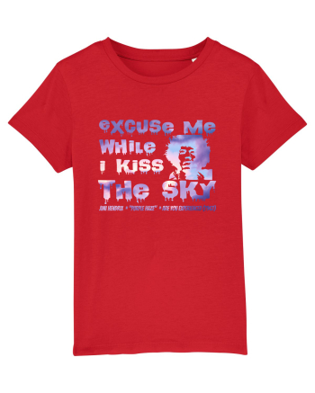 EXCUSE ME WHILE I KISS THE SKY - Jimi Hendrix Red